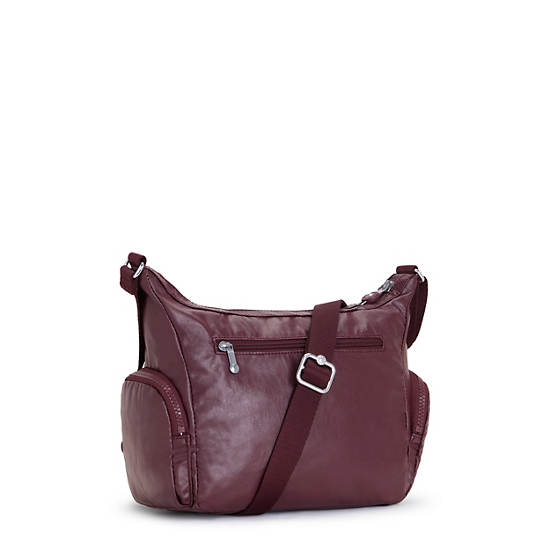 Kipling Gabbie Small Metallic Crossbody Taske Bordeaux | DK 1144BE